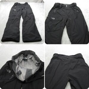 North Face Snow Pants Mens Medium Black Thermal Insulated Waterproof Ski 34x30